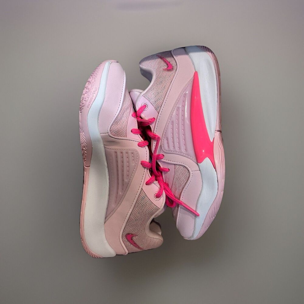 Nike KD16 Pink White Aunt Pearl Shoes By You Women’s 5 Mens 3.5 Basketball New